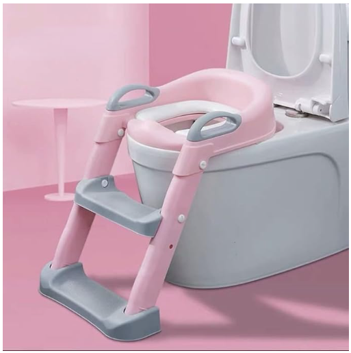 Asiento Reductor De Escalera Para Baño Rosa