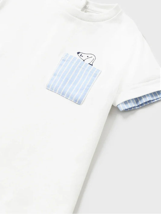 Camiseta Perrito con Bolsillo Mayoral 1018 Niño