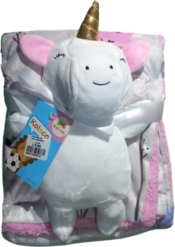 Cobija Unicornio Con Apego