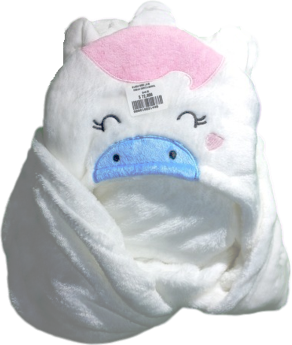 Cobija Unicornio Con Capucha