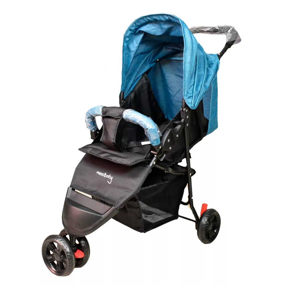 Coche Paseador Asoleador Maxibaby Tres Llantas Negro