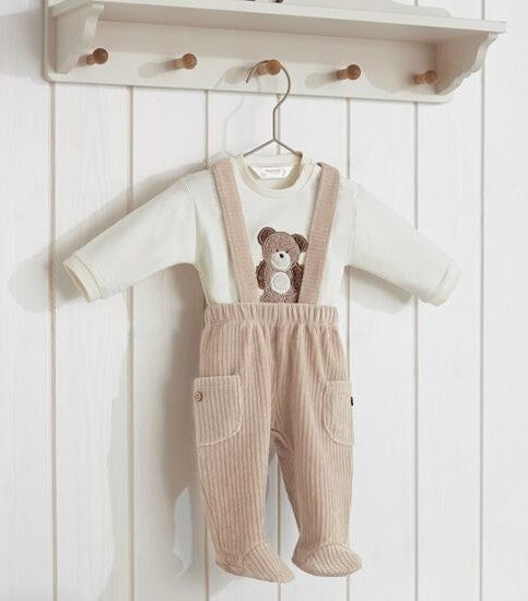 Conjunto 2 Piezas Osito Overol Tirantes Manga Larga Mayoral 2512 Niño