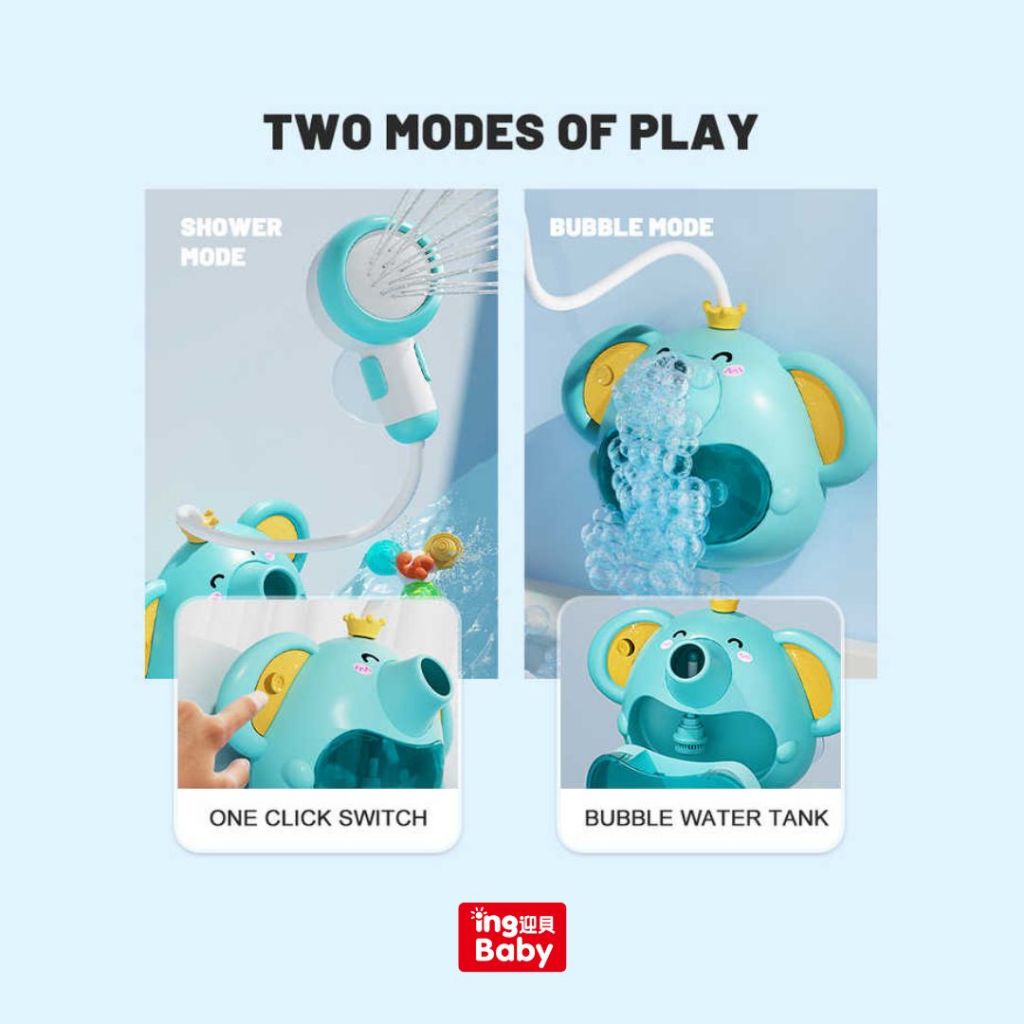 Ducha Eléctrica Regadera Juguete Para Baño Elefante