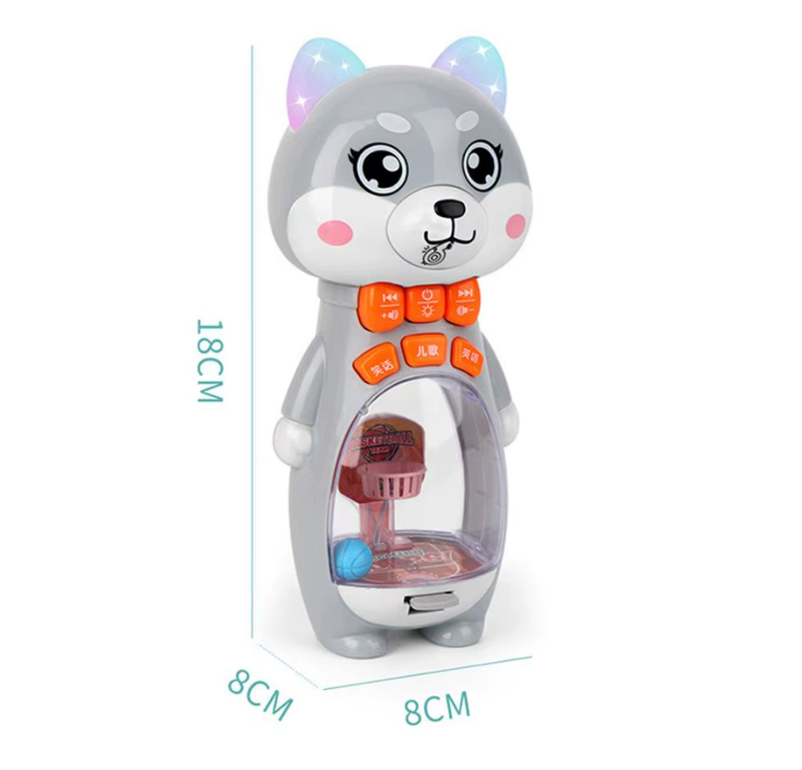 Gatito Basquetbolista Musical Juego Encestar