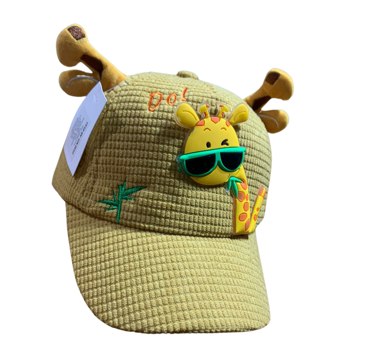 Gorra Con Visera Jirafa Con Orejas