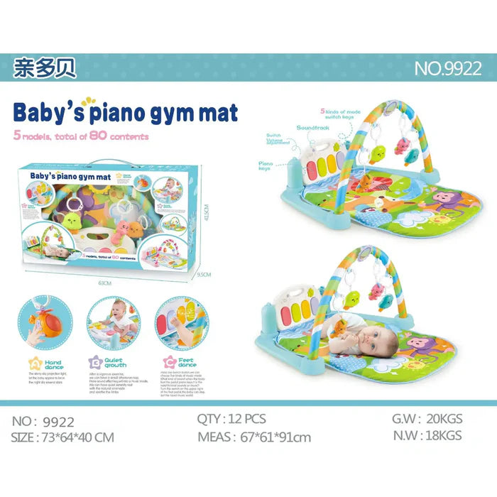 Gimnasio 5 en 1  Tapete Musical Con Piano
