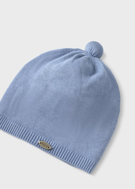 Gorro Tejido Algodón Recién 9936 Azul Niño