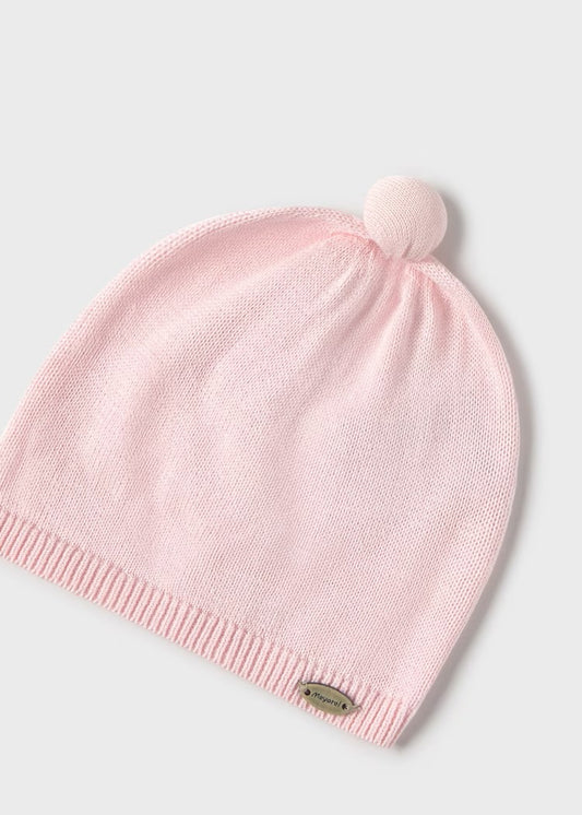 Gorro Tejido Algodón Recién 9936 Rosa