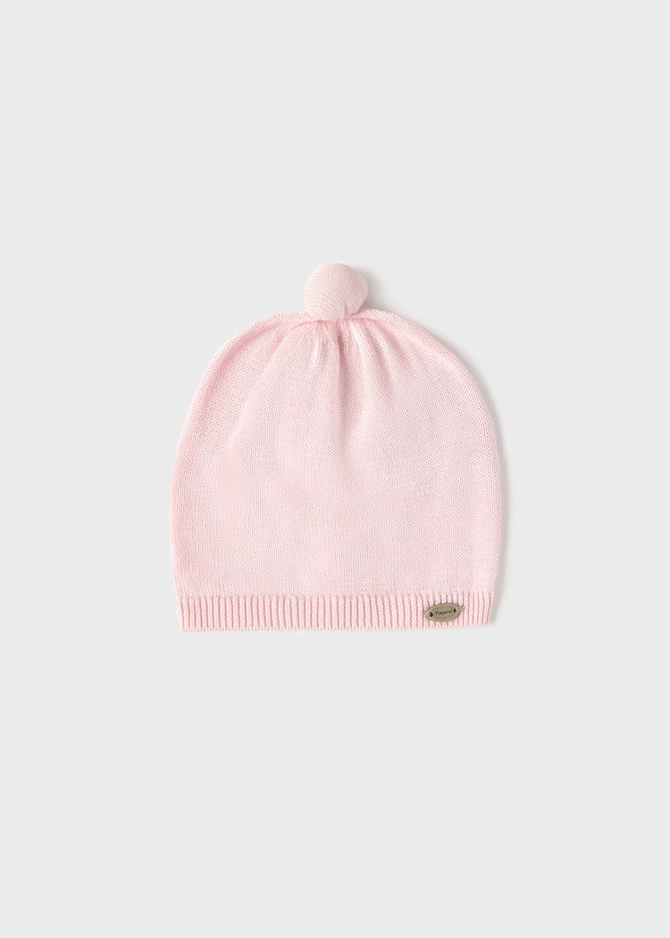 Gorro Tejido Algodón Recién 9936 Rosa