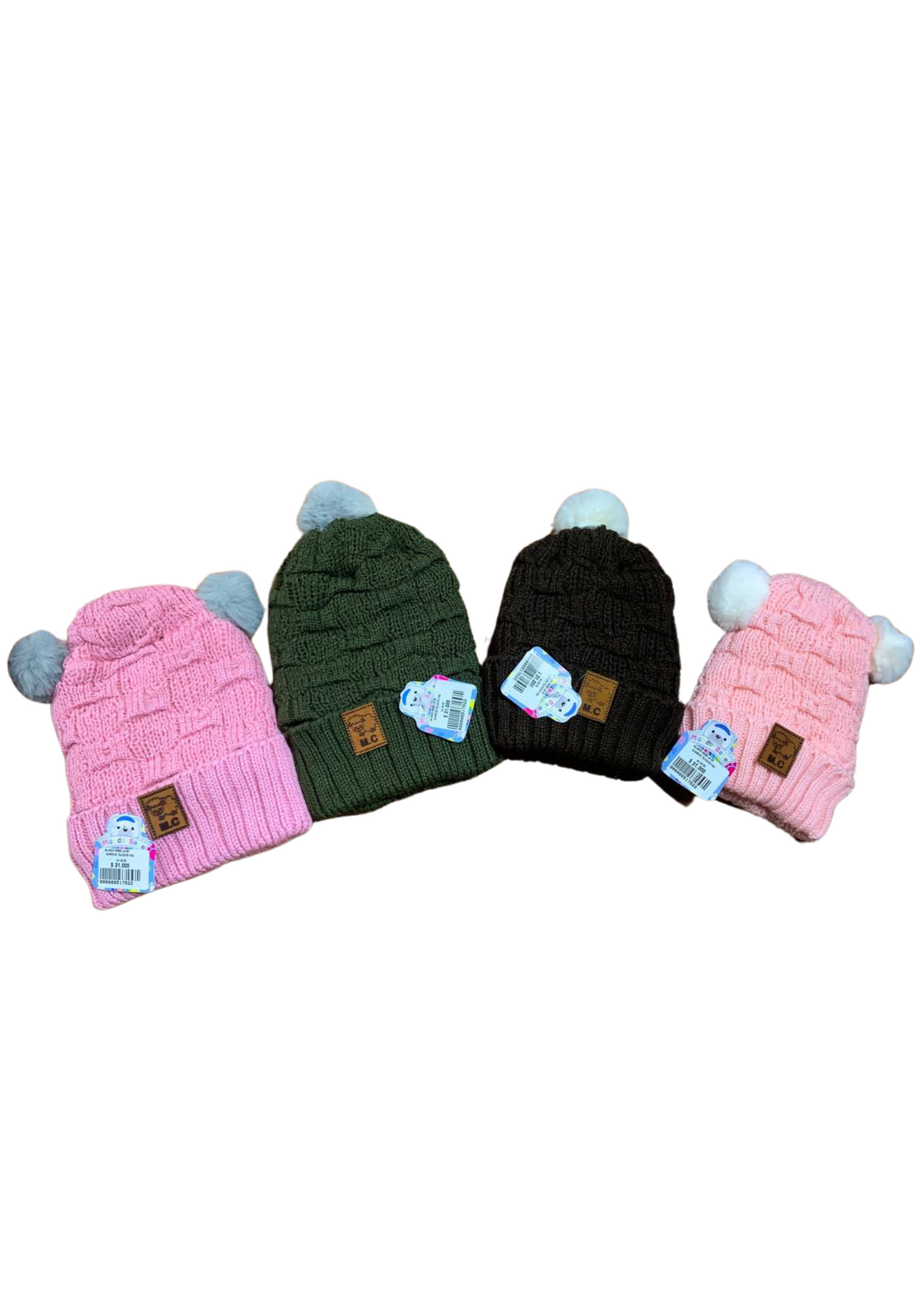Gorros Tejidos En Lana Crochet MC