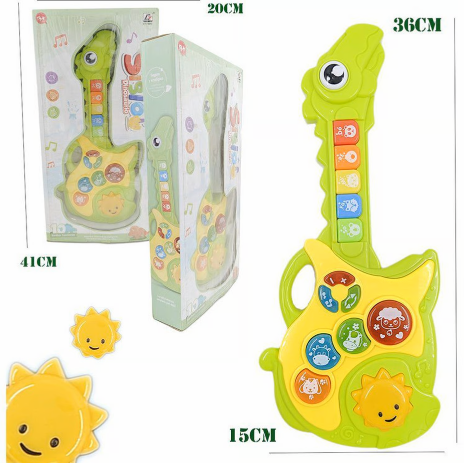 Guitarra Bebé Dinosaurio Juguete Musical Didáctico Interactivo