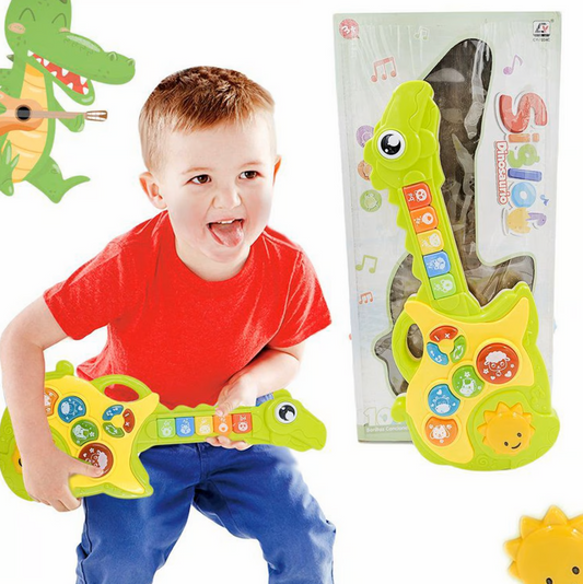 Guitarra Bebé Dinosaurio Juguete Musical Didáctico Interactivo