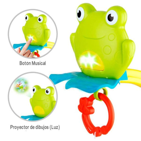 Móvil Para Cuna 360° Con Proyector Modelo Huanger Sapo