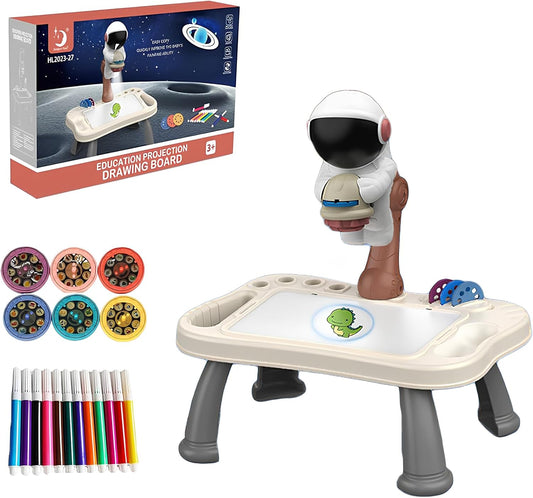 Mesa De Dibujo Con Proyector Para Niños Astronauta