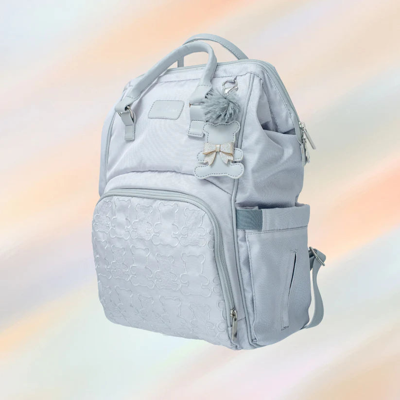 Pañalera Tipo Morral Baby Luna Osos Ternura Pastel