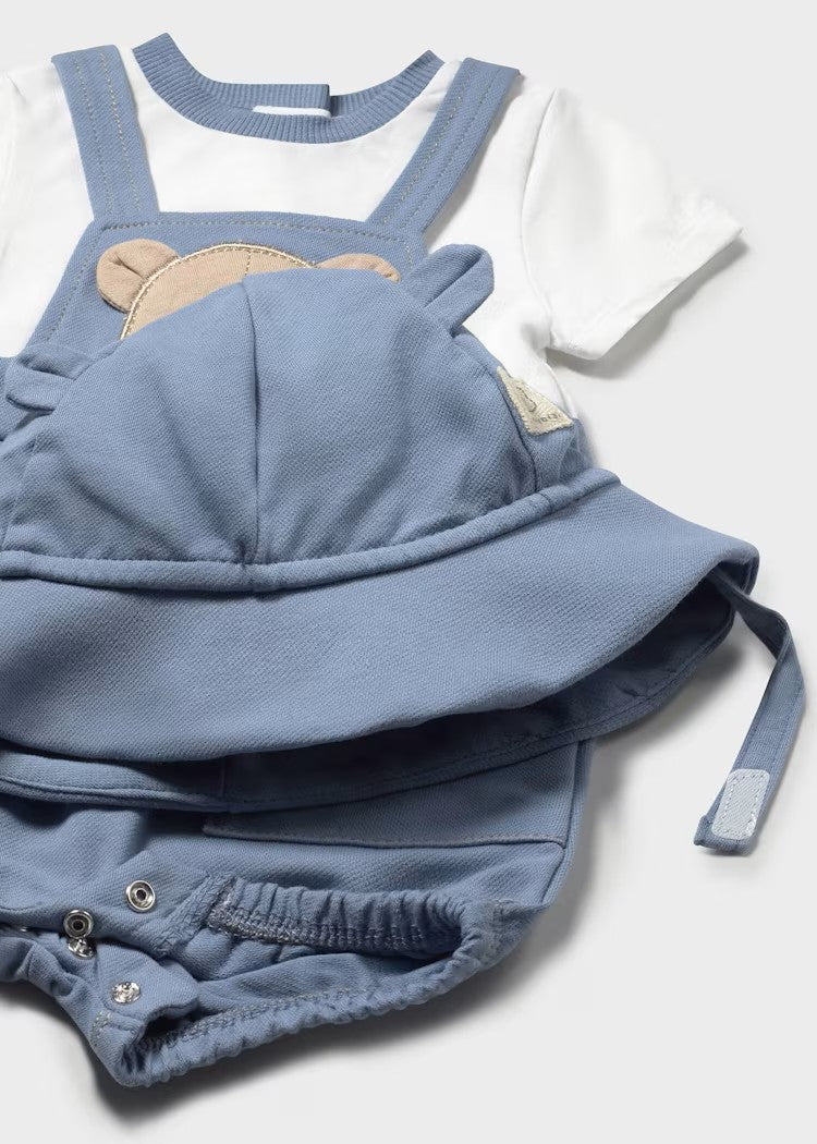 Pelele Osito Overol Con Gorrito Mayoral 1606