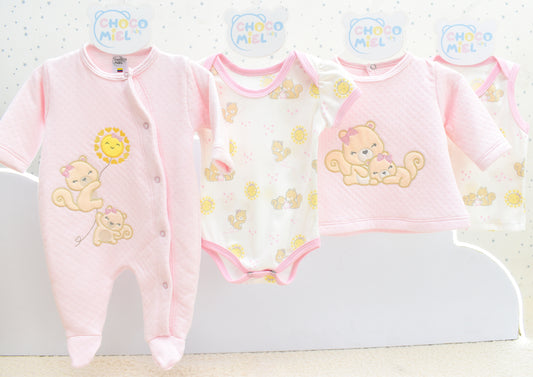 Primer Día Ardillas Rosa Niña