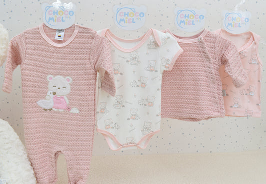 Primer Día Osita y Patico Hilo Niña