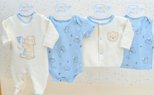 Primer Día Osito Tejido Niño