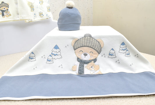 Primer Día Osito con Bufanda Niño