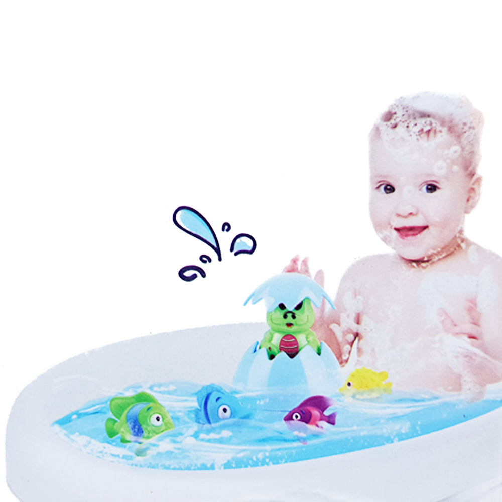 Regadera Huevito De Dinosaurio Para Baño Celeste