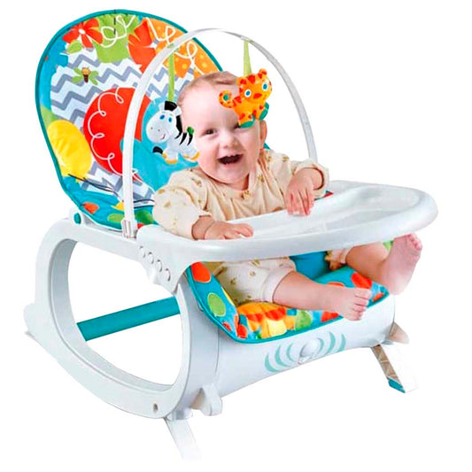 Silla 3 En 1 Mecedora Vibradora Musical Elefante