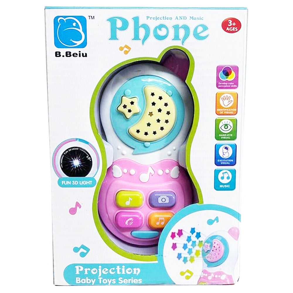 Juguete Teléfono Didáctico Musical Rosado / Celeste