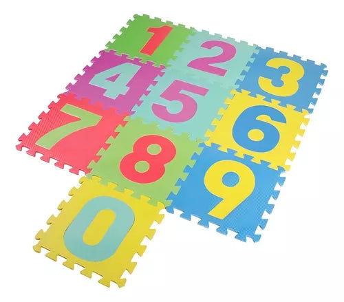 Tapete Piezas Y Formas Foamy 10 Piezas 30x30 CM