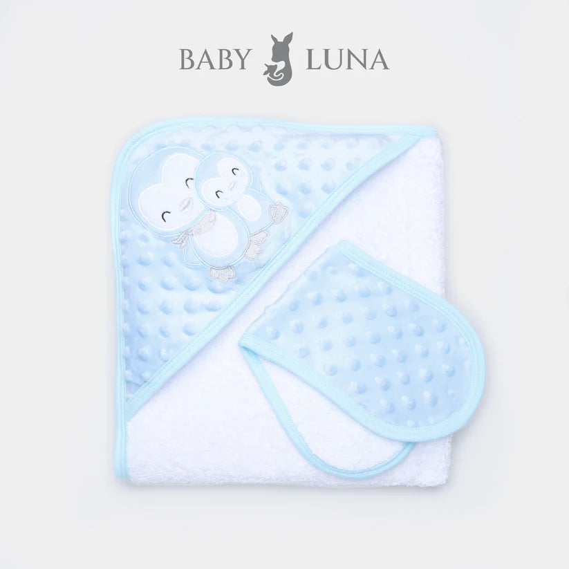 Toalla De Algodón Nube Luna Pingüino
