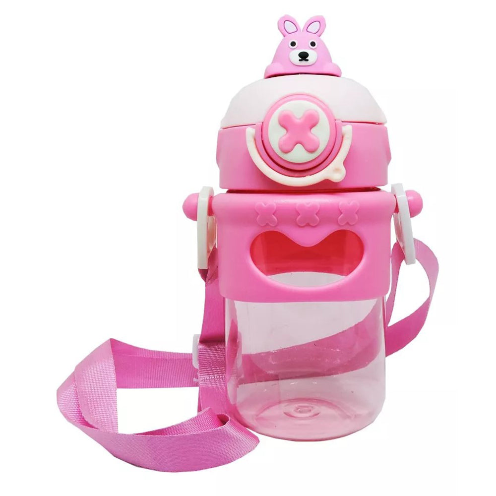 Vaso Entrenador Pitillo Con Tapa Rosada