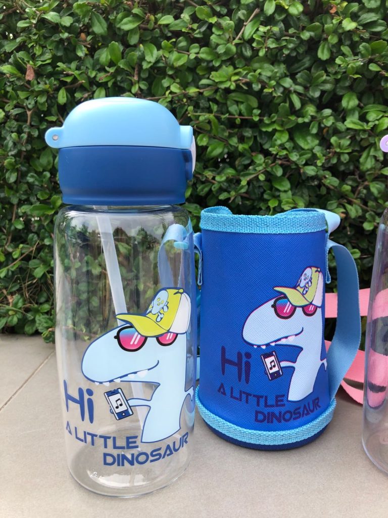 Vaso Entrenador Pitillo Con Forro Deluxe Azul