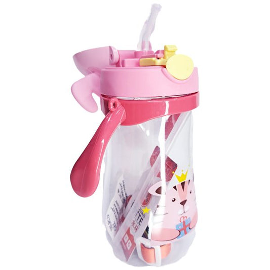 Vaso Entrenador Pitillo Agarraderas Venado Rosa