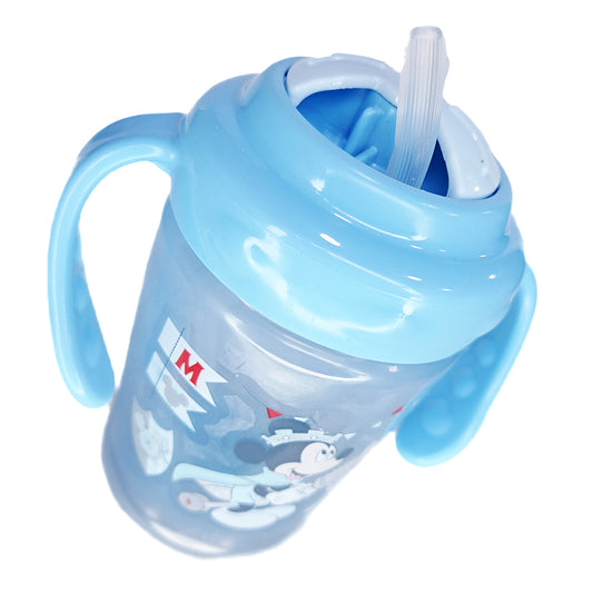 Vaso Entrenador Pitillo Agarraderas Azul