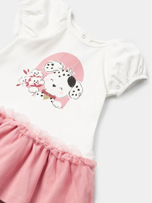 Vestido Cachorrita Flores Tul Mayoral 1925 Niña