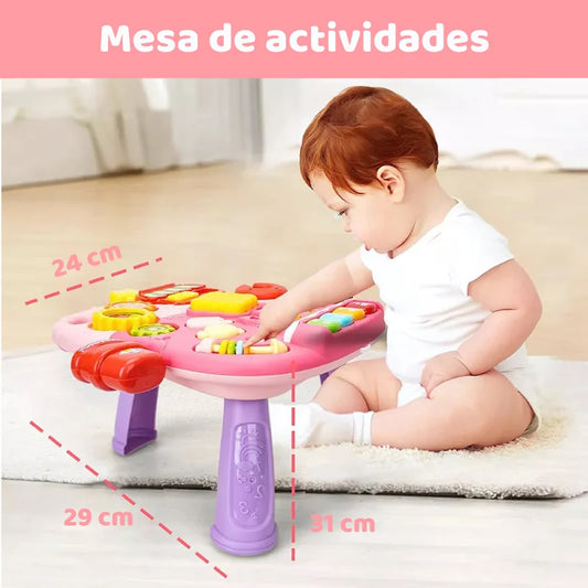 Andadera 5 en 1 Multi Función Musical Con Juegos Rosado