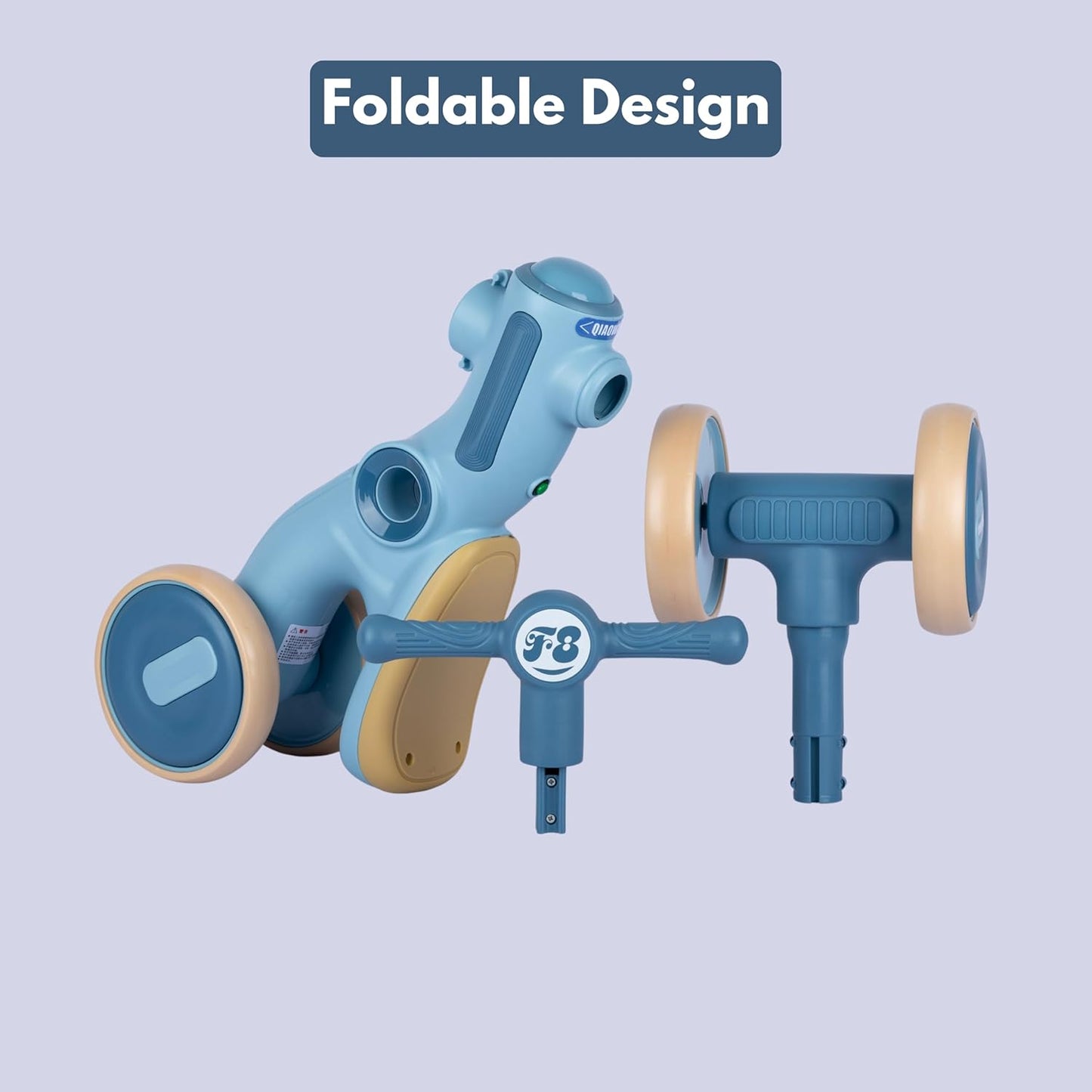 Triciclo Con Luces Y Sonido Tipo Moto Azul