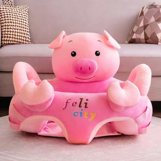 Cojín Sillón Estabilizador Con Gimnasio Puff Cerdita