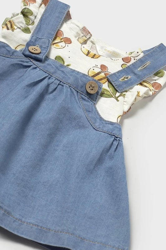 Conjunto 2 Piezas Overol Vestido Mayoral 1875 Niña