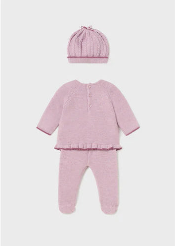 Conjunto Tejido 3 Piezas Recién Nacida Mayoral 2504