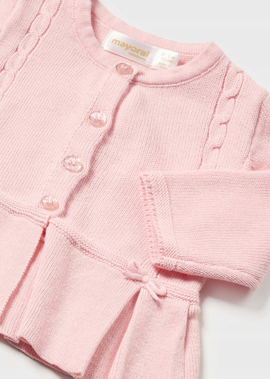 Conjunto Tejido 3 Piezas Recién Nacida Mayoral 2742 Niña