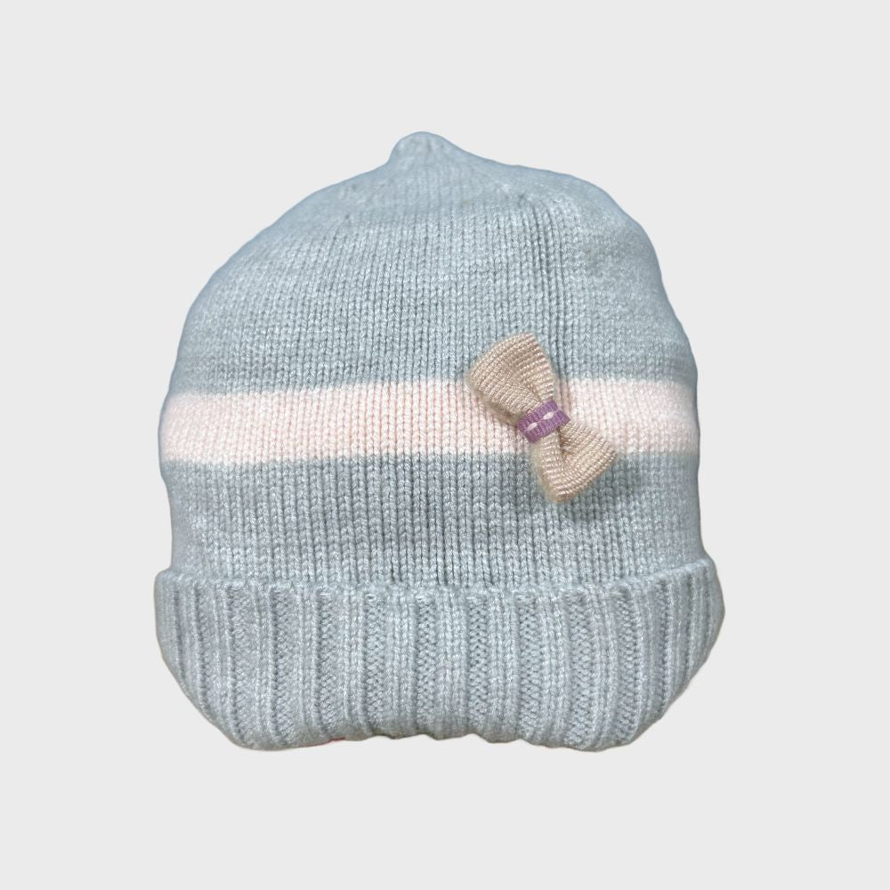 Gorro Tejido Térmico Con Moñito