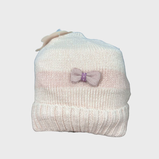 Gorro Tejido Térmico Con Moñito