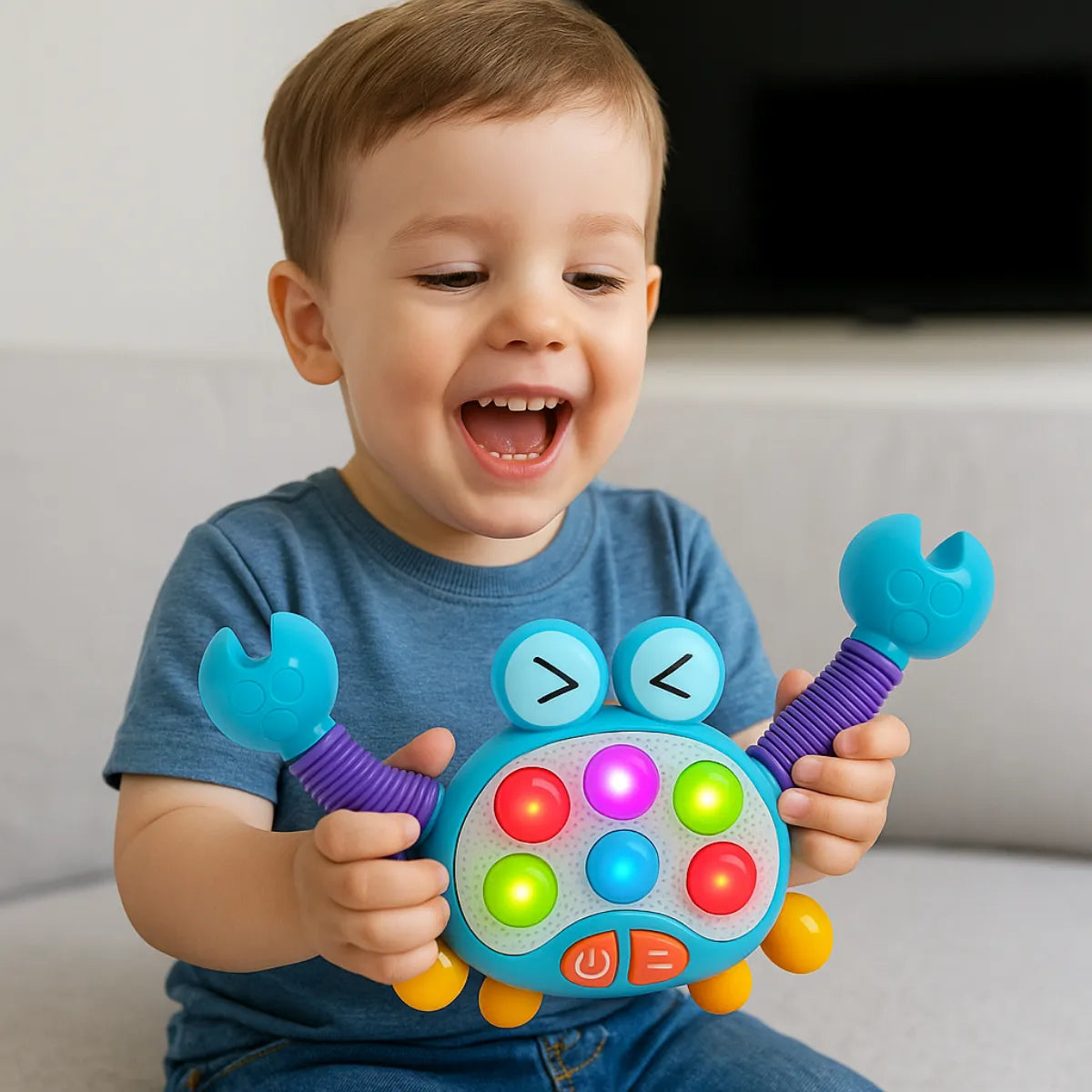 Juguete Musical Sensorial de Cangrejo Educativo