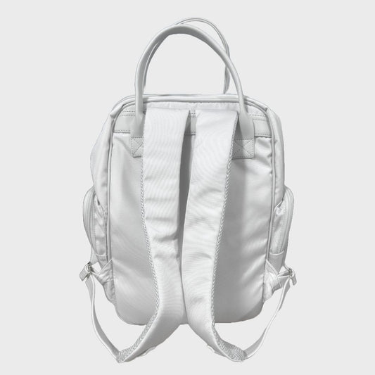 Pañalera Leonsitos Baby Luna Gris-Plateada Tipo Morral