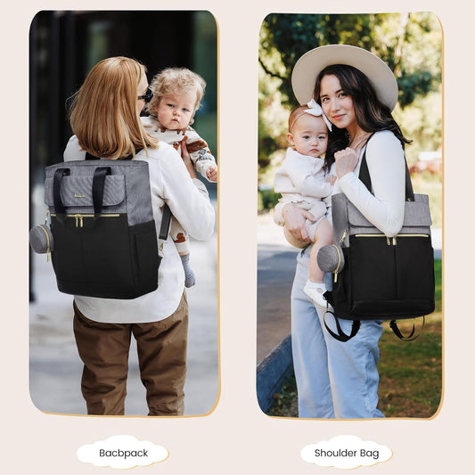 Pañalera Tipo Morral Monedero y Tapete Cambiador Lovevook