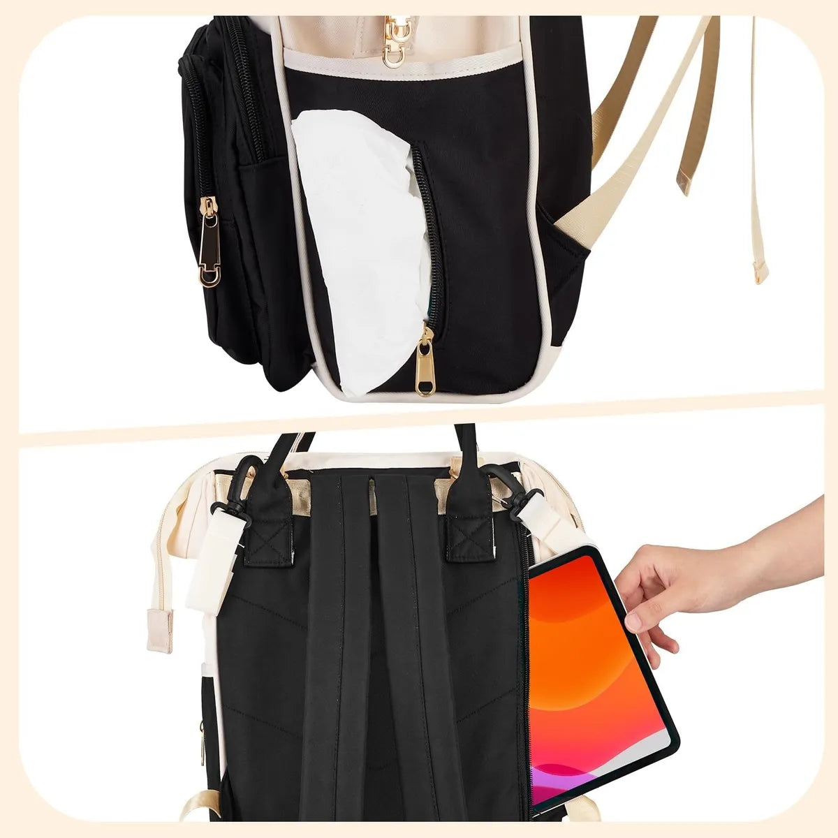 Pañalera Tipo Morral Multifuncional Fashion Mummy Baby