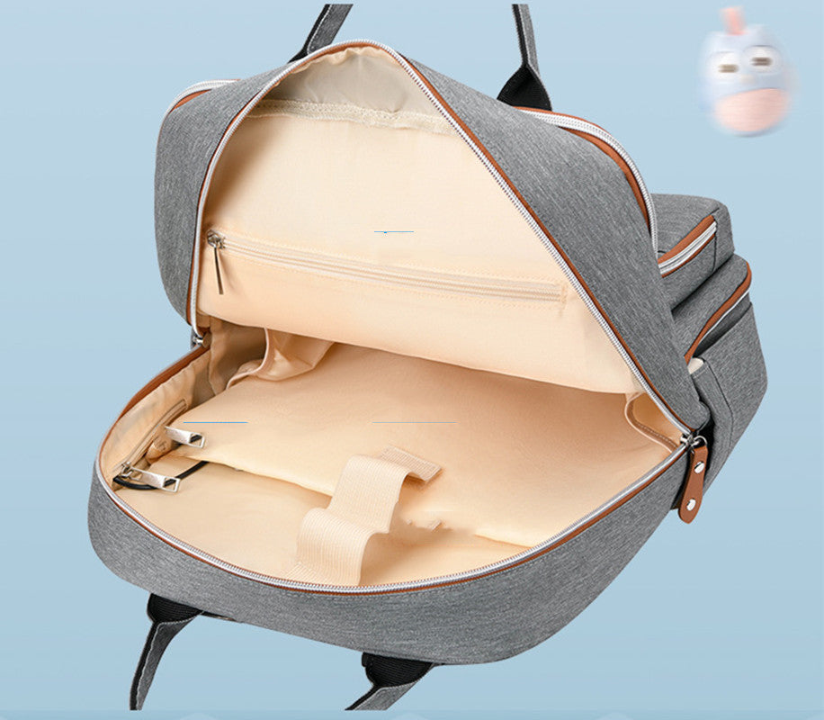 Pañalera Tipo Morral Multifuncional Negra