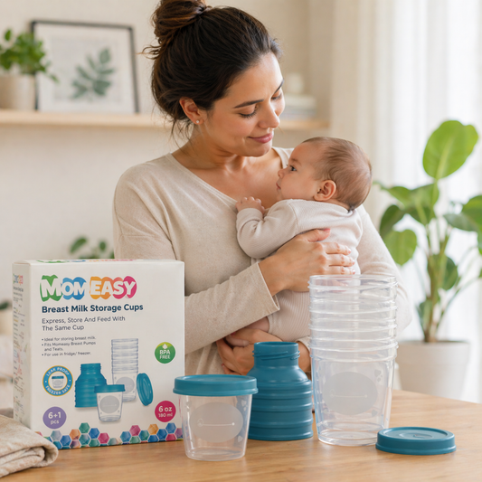 Recipientes Recolectores De Leche Materna Momeasy 180ml x6