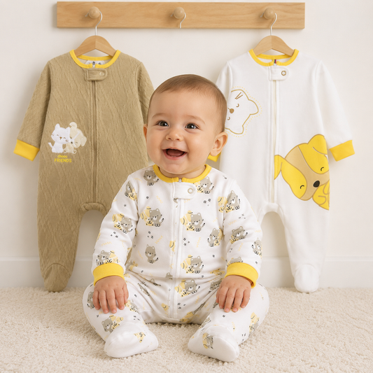 Set Pijamas x3 Mascoticas Chocomiel Baby