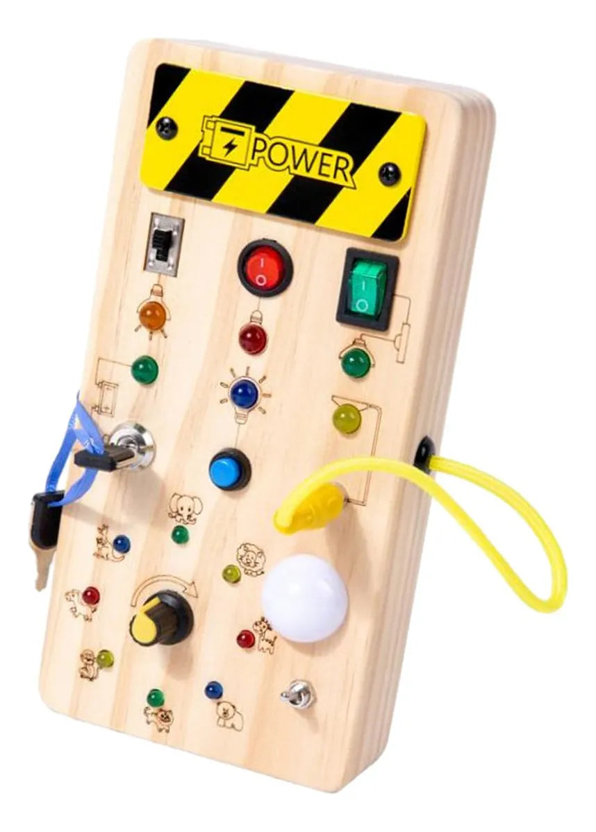 Tablero Sensorial de Aprendizaje Interruptores De Luz Led